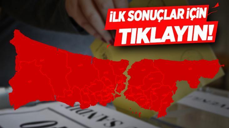 CANLI                         İstanbul’un 39 ilçesinden ilk sonuçlar geldi! İşte ilçe ilçe seçim sonuçları
